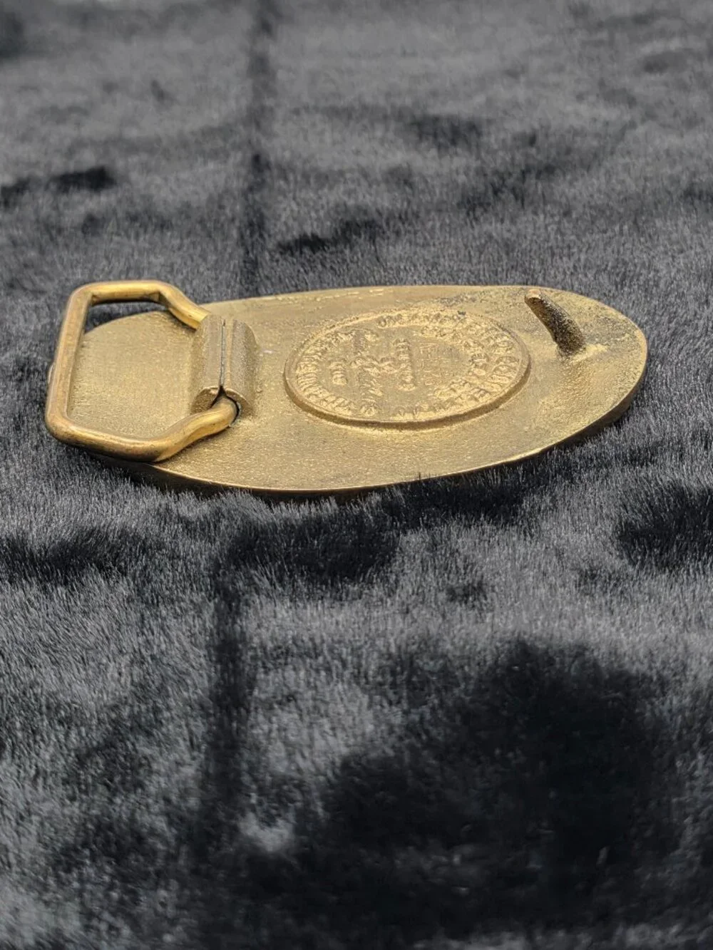 Texas Longhorn Brass Belt Buckle Vintage 1977 Heritage Mint Ltd USA Rare AE12636